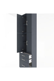 Arges Dolap 4 Raflı 3 Çekmeceli 4 Kapaklı 60x30x243 - S32M035V5A