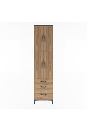 Arges Dolap 4 Raflı 3 Çekmeceli 4 Kapaklı 60x30x243 - S32M035V6A