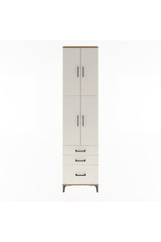 Arges Dolap 4 Raflı 3 Çekmeceli 4 Kapaklı 60x30x243 - S32M035V7A