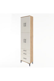 Arges Dolap 4 Raflı 3 Çekmeceli 4 Kapaklı 60x30x243 - S32M035V7A