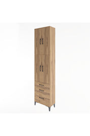 Arges Dolap 4 Raflı 3 Çekmeceli 4 Kapaklı 60x30x243 - S32M035V9A