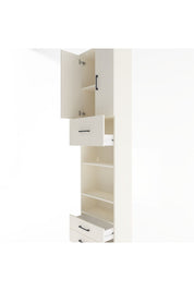 Arges Dolap 5 Raflı 3 Çekmeceli 2 Kapaklı 60x30x243 - S32M036V1A