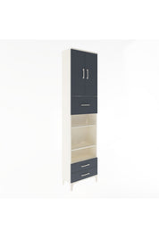 Arges Dolap 5 Raflı 3 Çekmeceli 2 Kapaklı 60x30x243 - S32M036V2A