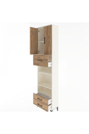 Arges Dolap 5 Raflı 3 Çekmeceli 2 Kapaklı 60x30x243 - S32M036V3A