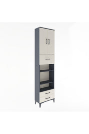 Arges Dolap 5 Raflı 3 Çekmeceli 2 Kapaklı 60x30x243 - S32M036V4A