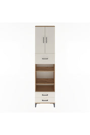 Arges Dolap 5 Raflı 3 Çekmeceli 2 Kapaklı 60x30x243 - S32M036V7A