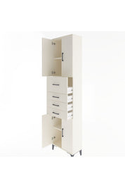 Arges Dolap 3 Raflı 4 Çekmeceli 4 Kapaklı 60x30x243 - S32M037V1A