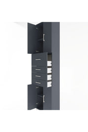 Arges Dolap 3 Raflı 4 Çekmeceli 4 Kapaklı 60x30x243 - S32M037V5A
