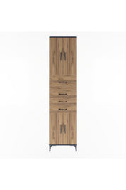 Arges Dolap 3 Raflı 4 Çekmeceli 4 Kapaklı 60x30x243 - S32M037V6A