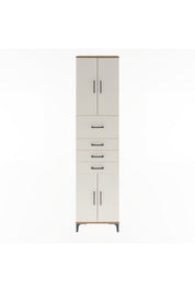 Arges Dolap 3 Raflı 4 Çekmeceli 4 Kapaklı 60x30x243 - S32M037V7A