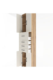 Arges Dolap 3 Raflı 4 Çekmeceli 4 Kapaklı 60x30x243 - S32M037V7A