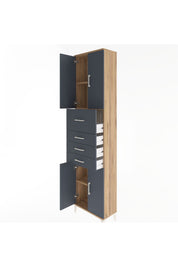 Arges Dolap 3 Raflı 4 Çekmeceli 4 Kapaklı 60x30x243 - S32M037V8A