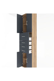 Arges Dolap 3 Raflı 4 Çekmeceli 4 Kapaklı 60x30x243 - S32M037V8A