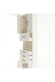 Arges Dolap 3 Raflı 4 Çekmeceli 4 Kapaklı 60x30x243 - S32M038V1A