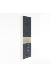 Arges Dolap 3 Raflı 4 Çekmeceli 4 Kapaklı 60x30x243 - S32M038V2A
