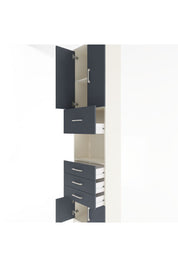 Arges Dolap 3 Raflı 4 Çekmeceli 4 Kapaklı 60x30x243 - S32M038V2A