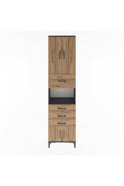 Arges Dolap 3 Raflı 4 Çekmeceli 4 Kapaklı 60x30x243 - S32M038V6A