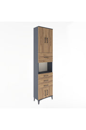 Arges Dolap 3 Raflı 4 Çekmeceli 4 Kapaklı 60x30x243 - S32M038V6A