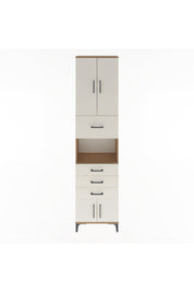 Arges Dolap 3 Raflı 4 Çekmeceli 4 Kapaklı 60x30x243 - S32M038V7A