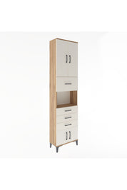 Arges Dolap 3 Raflı 4 Çekmeceli 4 Kapaklı 60x30x243 - S32M038V7A