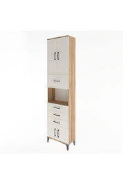 Arges Dolap 3 Raflı 4 Çekmeceli 4 Kapaklı 60x30x243 - S32M038V7A