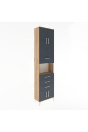 Arges Dolap 3 Raflı 4 Çekmeceli 4 Kapaklı 60x30x243 - S32M038V8A
