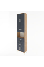 Arges Dolap 3 Raflı 4 Çekmeceli 4 Kapaklı 60x30x243 - S32M038V8A
