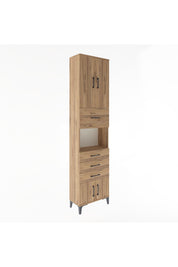 Arges Dolap 3 Raflı 4 Çekmeceli 4 Kapaklı 60x30x243 - S32M038V9A