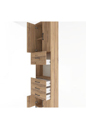 Arges Dolap 3 Raflı 4 Çekmeceli 4 Kapaklı 60x30x243 - S32M038V9A