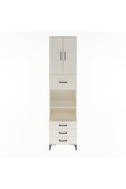 Arges Dolap 4 Raflı 4 Çekmeceli 2 Kapaklı 60x30x243 - S32M039V1A