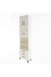 Arges Dolap 4 Raflı 4 Çekmeceli 2 Kapaklı 60x30x243 - S32M039V1A