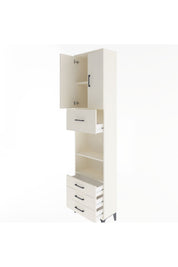 Arges Dolap 4 Raflı 4 Çekmeceli 2 Kapaklı 60x30x243 - S32M039V1A