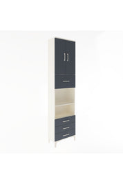 Arges Dolap 4 Raflı 4 Çekmeceli 2 Kapaklı 60x30x243 - S32M039V2A