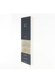 Arges Dolap 4 Raflı 4 Çekmeceli 2 Kapaklı 60x30x243 - S32M039V2A