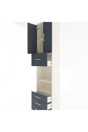 Arges Dolap 4 Raflı 4 Çekmeceli 2 Kapaklı 60x30x243 - S32M039V2A