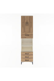 Arges Dolap 4 Raflı 4 Çekmeceli 2 Kapaklı 60x30x243 - S32M039V3A