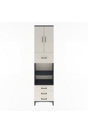 Arges Dolap 4 Raflı 4 Çekmeceli 2 Kapaklı 60x30x243 - S32M039V4A