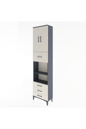 Arges Dolap 4 Raflı 4 Çekmeceli 2 Kapaklı 60x30x243 - S32M039V4A