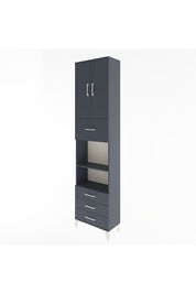 Arges Dolap 4 Raflı 4 Çekmeceli 2 Kapaklı 60x30x243 - S32M039V5A