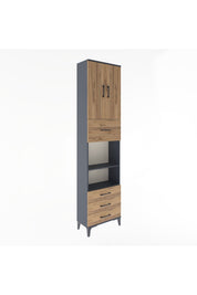 Arges Dolap 4 Raflı 4 Çekmeceli 2 Kapaklı 60x30x243 - S32M039V6A