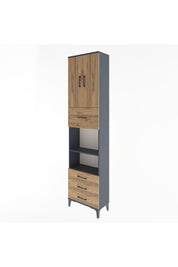 Arges Dolap 4 Raflı 4 Çekmeceli 2 Kapaklı 60x30x243 - S32M039V6A
