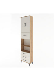 Arges Dolap 4 Raflı 4 Çekmeceli 2 Kapaklı 60x30x243 - S32M039V7A