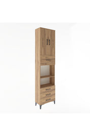 Arges Dolap 4 Raflı 4 Çekmeceli 2 Kapaklı 60x30x243 - S32M039V9A