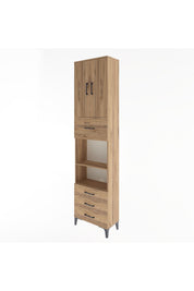 Arges Dolap 4 Raflı 4 Çekmeceli 2 Kapaklı 60x30x243 - S32M039V9A