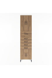 Arges Dolap 3 Raflı 5 Çekmeceli 4 Kapaklı 60x30x243 - S32M040V3A