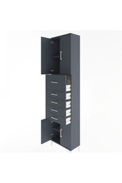 Arges Dolap 3 Raflı 5 Çekmeceli 4 Kapaklı 60x30x243 - S32M040V5A