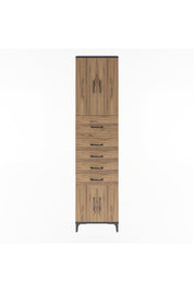 Arges Dolap 3 Raflı 5 Çekmeceli 4 Kapaklı 60x30x243 - S32M040V6A