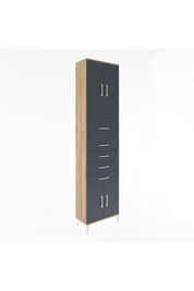 Arges Dolap 3 Raflı 5 Çekmeceli 4 Kapaklı 60x30x243 - S32M040V8A