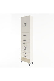 Arges Dolap 3 Raflı 5 Çekmeceli 4 Kapaklı 60x30x243 - S32M041V1A