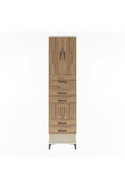 Arges Dolap 3 Raflı 5 Çekmeceli 4 Kapaklı 60x30x243 - S32M041V3A